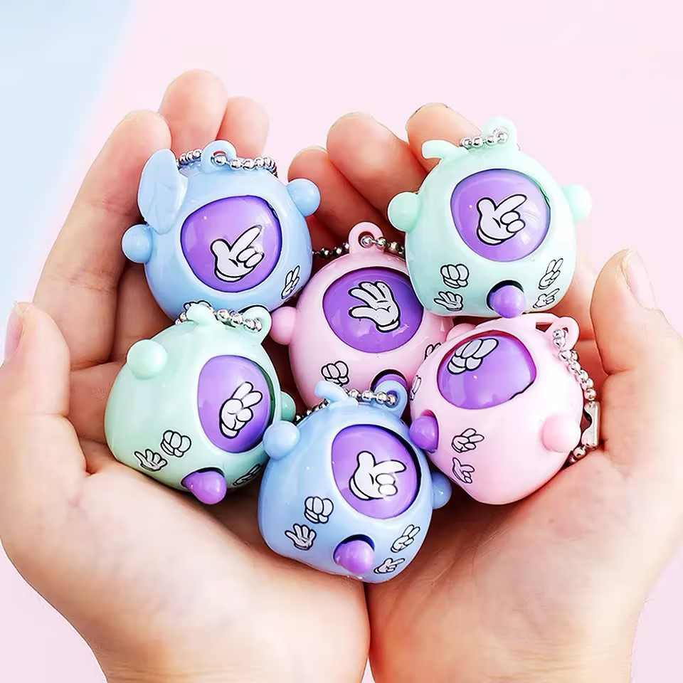 Baby Products You Need - 1/5/10 adet Mini Pop kaya-kağıt-makas anahtarlık