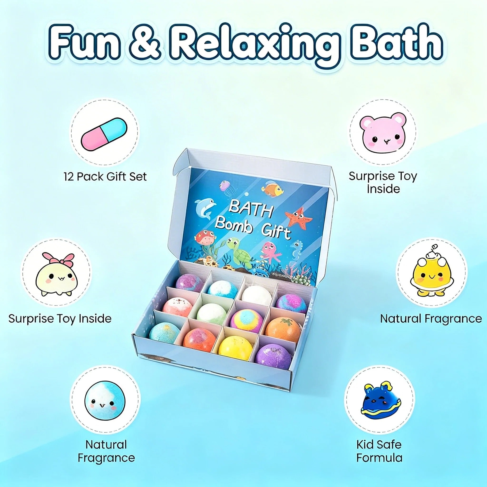 Baby Products For Bathing - 12 adet 70g Çocuk Banyo Köpük