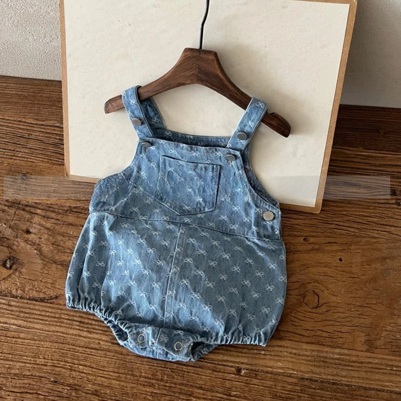 Baby Products Korean - Bebek Kızlar İçin Yay Baskılı Kot
