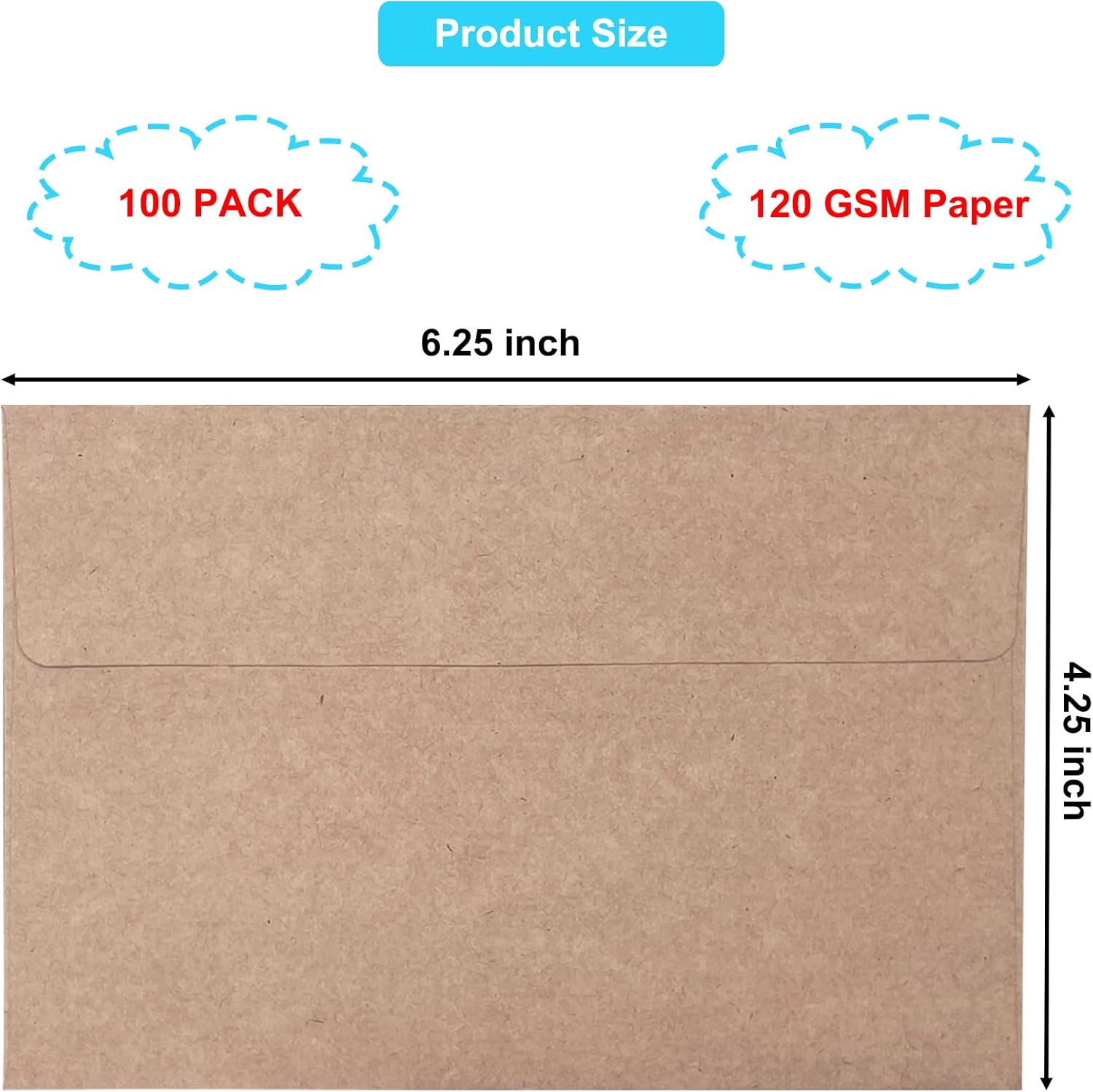 100'lü Paket 4x6 Kraft Davetiy - Baby Products Pack incelemesi ve fiyatı